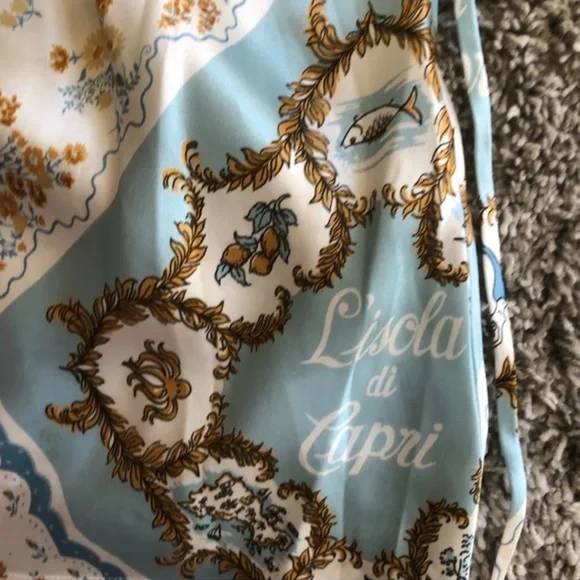 Reformation Sorrentine Silk Dress - L'Isola Di Capri - Picture 5 of 7